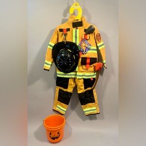Adventure Factory Unisex Child’s Fire Fighter Halloween Costume size S (5-6)